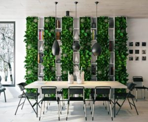 Вертикальное озеленение маленькой кухни